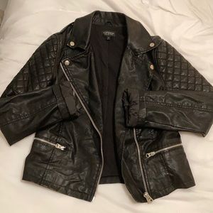 Topshop leather jacket